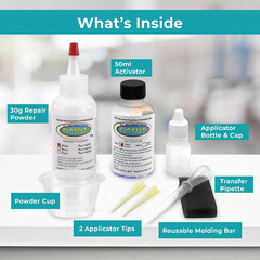 – Easily Glue, Repair or Remake Broken Plastic, Fiberglass, Wood & More!. (Stand