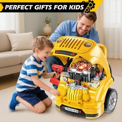 Jumlys Toys for 3, 4, 5, 6, 7, 8 Years Old 16 x 14.5 x 18.25 inches, Yellow