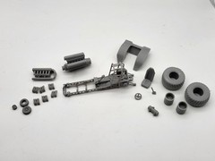 Mini V12 Pulling Tractor 1/25 Scale Resin Model Kit