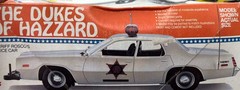 MPC 0663 Dukes Of Hazzard Roscoe’s Police Car Started Original model 1/25 McM