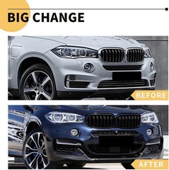 X5 F15 Grille，Gloss Black Kidney Grill Fit 2014-2018 X5 F15 X6 F16 X5M F85 X6M F