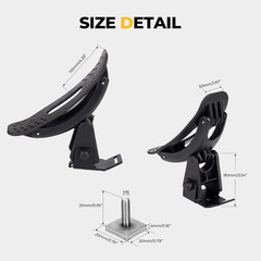 Bougerv T-Slot Kayak Roof Rack Saddles with Tie Down Straps, 150Lbs Capacity
