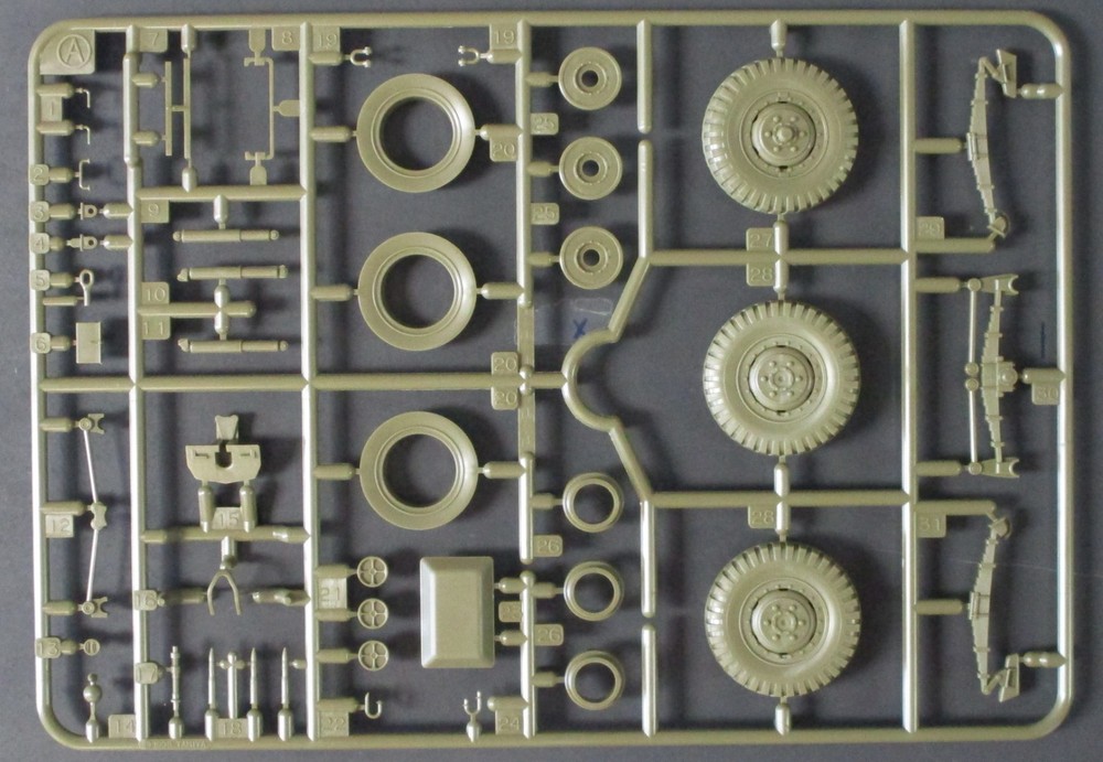 Tamiya 1/35th Scale US M8 Light Greyhound – Parts Tree A from Kit No. 35228