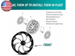 MoKitDora 3/4″ Wheel Bearing Harley Dyna Wide Super Glide Softail Sportster