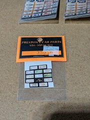 Prestons Car Parts – #5 – 1:24 Scale – Assorted License Plate Decals – NOS