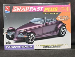 AMT 1/24 Plymouth Prowler Concept Model Kit – Partially Started, Dash Decal