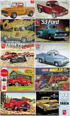 INJECTON SYSTEM for DESOTO HEMI ENGINE from 1953 Ford F100 AMT 1:25 Model Kit 53