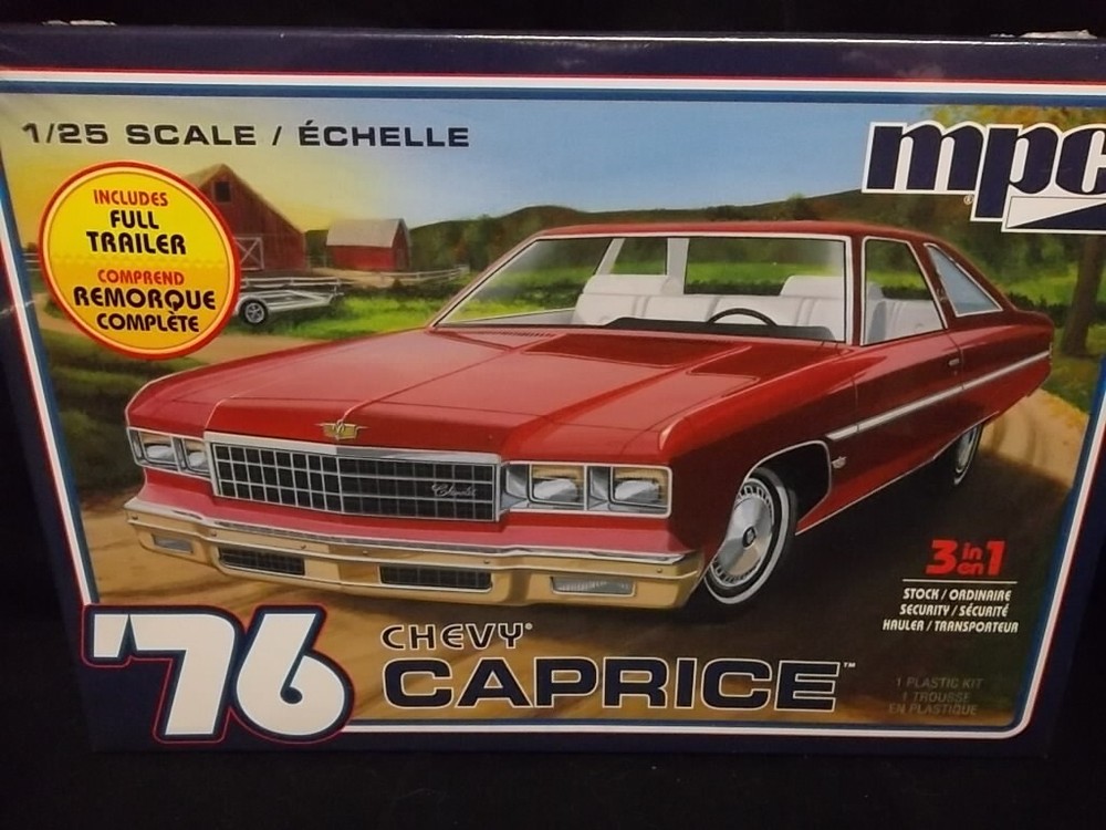 MPC 963M/12 — ’76 Chevy Caprice 3’n1 w/Full Trailer 1:25