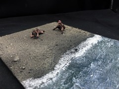 1/35 Scale Military Diorama Base Terrain Display Model Soldiers Figures Diecast