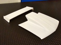 Resin Outlaw Hood & Rear Spoiler Combo for ’92, ’96 & 454 SS Chevy P/U AMT 1/25.