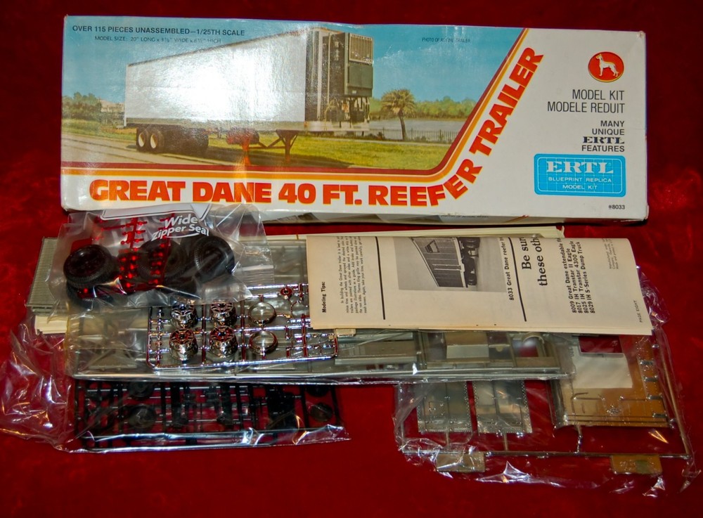 VINTAGE ERTL Great Dane 40 ft Reefer Trailer Made in USA 1970’s