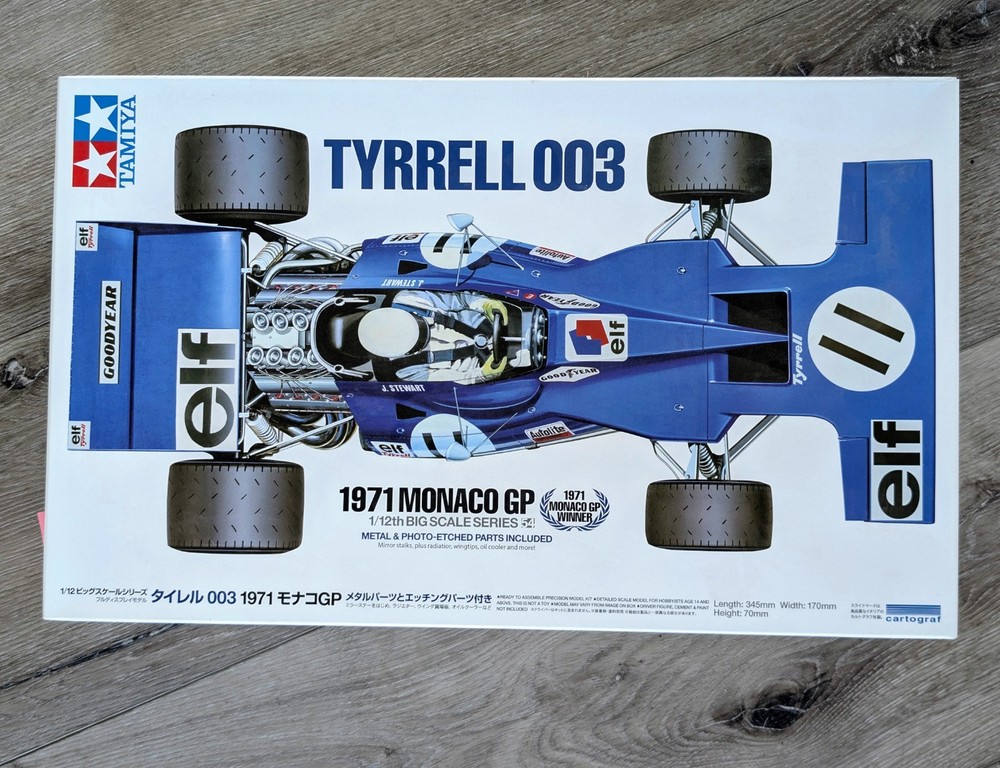 Tamiya 1/12 Tyrrell 003 ’71 Monaco GP w/Etch Parts TAM12054