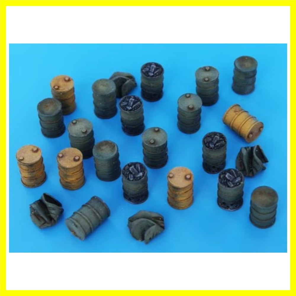 1/72 Scale Die-Cast Resin Model Assembled Kit Barrels Accessories Set Unassem…