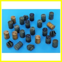 1/72 Scale Die-Cast Resin Model Assembled Kit Barrels Accessories Set Unassem…