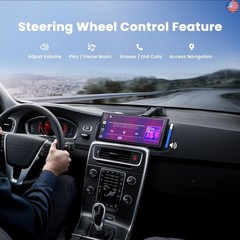 9.26″ Wireless Portable Car Play Screen for Apple CarPlay & Android Auto,