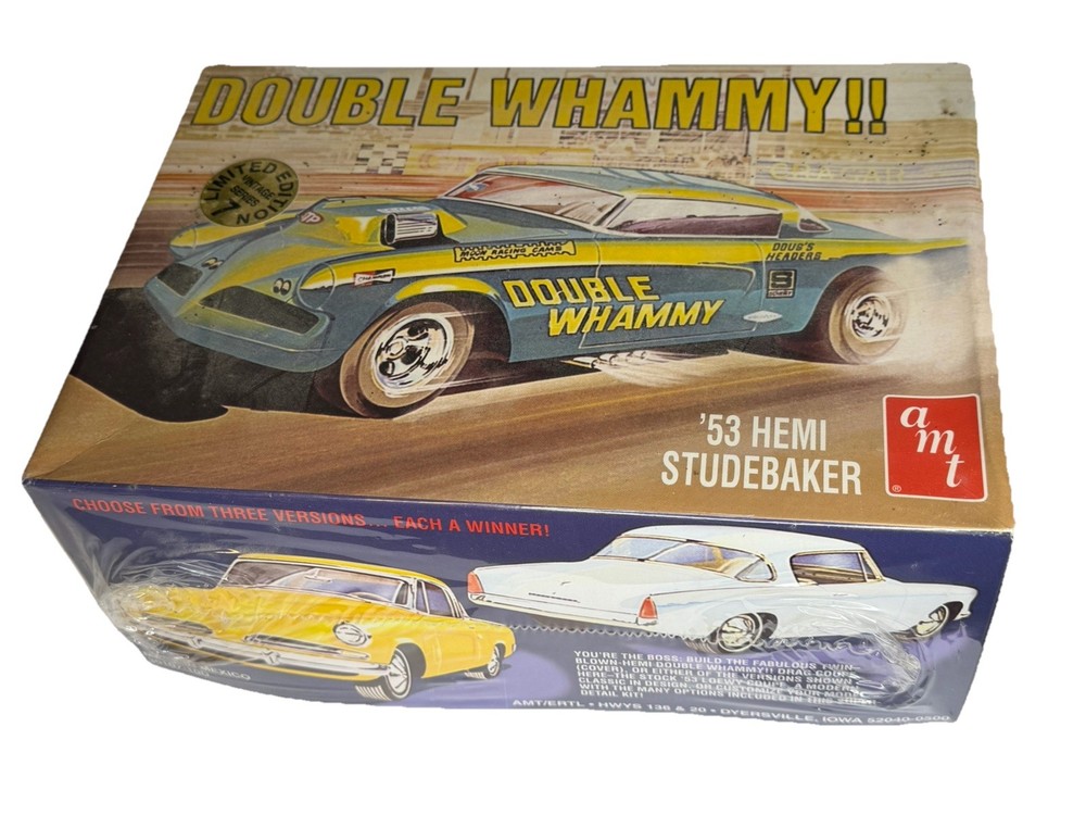 AMT Double Whammy ’53 Hemi Studebaker Model 30107 1:25 Scale Sealed