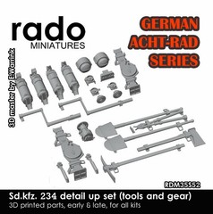 Rado Miniatures 1/35 Sdkfz.234 Series Tools and Gear