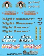 Slixx 8086 Gasser Mini Sheet #60 1/24 1/25 decal