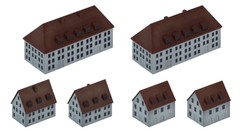pit road 1/700 sky waveseries european building plastic model SW25 molding color