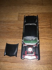 Cadillac 1963 Model Built Incomplete Diorama, Kit bashing, Junkyard Etc.