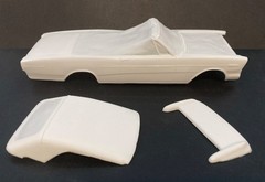 1966 FORD GALAXIE CONVERTIBLE RESIN CONVERSION KIT for 1/25 AMT GALAXIE KITS