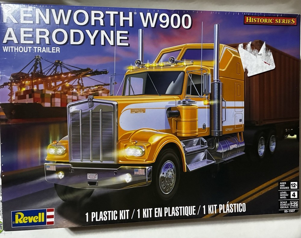 REVELL KENWORTH W900 AERODYNE TRUCK TRACTOR MODEL FACTORY SEALED Box NEW 85-1507