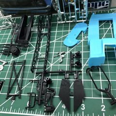 71 Mustang Funny Car Chassis W Halibrand Quick Change 1:25 MPC LBR Model Parts