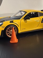 Set Of 10 1:24 Scale Orange Traffic Cones- Construction Cones *Car Not Included*