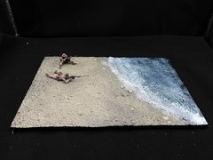 1/35 Scale Military Diorama Base Terrain Display Model Soldiers Figures Diecast