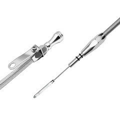Compatible with Ford Engine Oil Dipstick, Billet Handle, 260-289-302, Silver