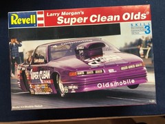 Revell Larry Morgan Super Clean Olds Pro-Stock Kit #7362 Opened but complete