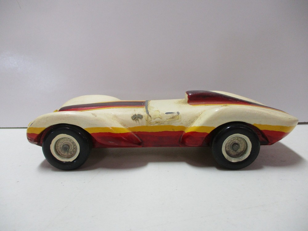 Vintage Wooden Soap Box Derby Race Car A