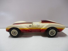 Vintage Wooden Soap Box Derby Race Car A