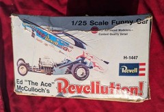 1973 Revell H-1447 Ed “The Ace” McCulloch Revellution! 1/25 Funny Car NO DECALS