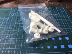 1/24-1/25 Scale Truck Trailer Model Accessories Lowboy Trailer Suspension
