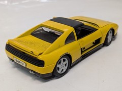 2 Racing Yellow Vintage Model Sports Cars Ferrari 348ts, Aston Martin V8 Vantage