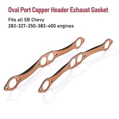 Creative.C SBC Header Gaskets, Oval Port Copper Exhaust Manifold Gaskets…