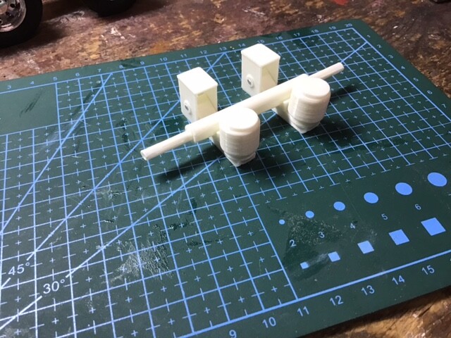 1/24-1/25 Scale Truck Trailer Model Accessories Lowboy Trailer Suspension