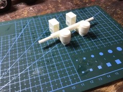 1/24-1/25 Scale Truck Trailer Model Accessories Lowboy Trailer Suspension