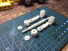 1/24-1/25 Scale Truck Trailer Model Accessories Lowboy Trailer Suspension