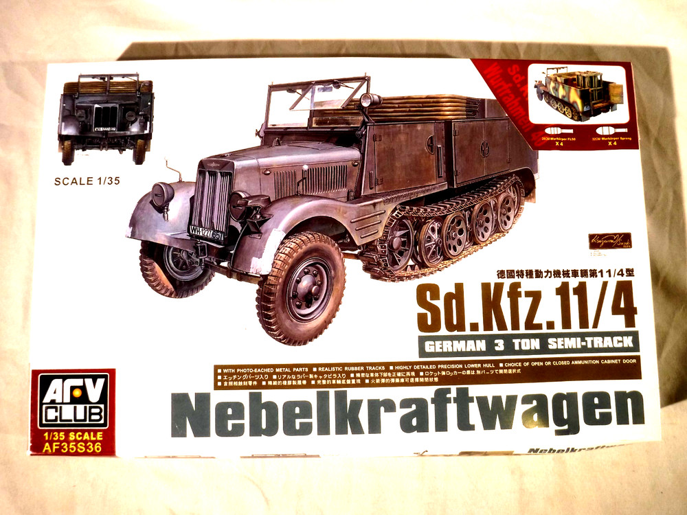 1/35 AFV Club German WWII Sd Kfz 11/4 3 Ton Semi Track w/ Bonus Rockets #35S36