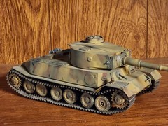 Vintage Hand Painted German VK 45.01 (P) Porsche Tiger Tank