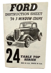 3 LOT Life-Like Hobby Kits ’36 Ford ’32 Plymouth Roadster ’34 Coupe 1/32 Model