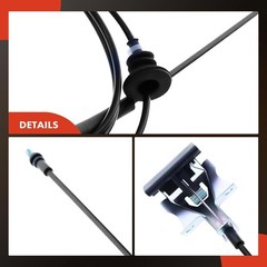 A-Premium Front Hood Latch Release Cable with Handle Compatible with Nissan