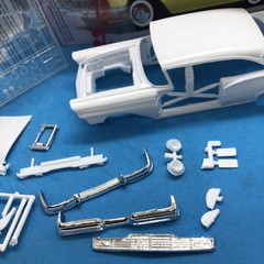 FOB 57 Ford Fairlane 500 Hard Top BODY Slot Car? 1:25 AMT Search LBR Model Parts