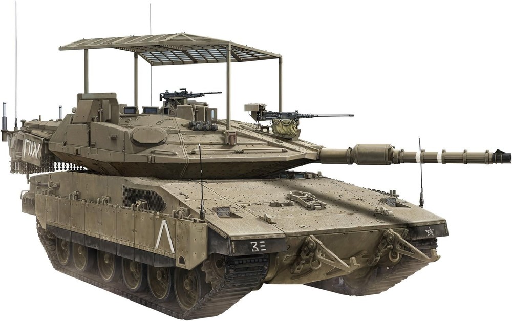 GSI 1/35 Israeli Main Battle Tank Merkava Mk.4M Birdcage Armor Plastic Model Kit