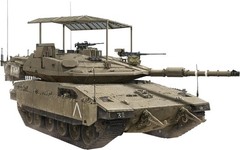 GSI 1/35 Israeli Main Battle Tank Merkava Mk.4M Birdcage Armor Plastic Model Kit