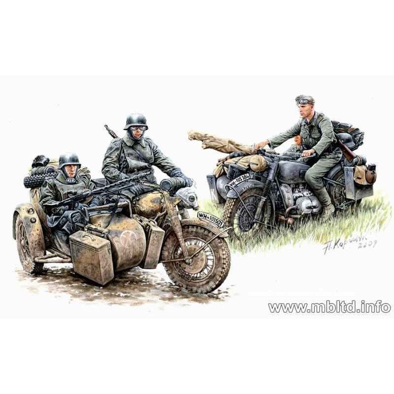 Master Box 3548F – 1/35 – Kradschtzen: German Motorcycle Troops on the Move