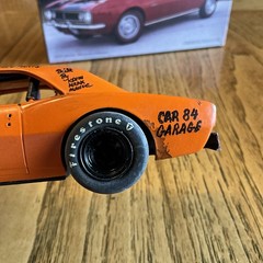 Built Model Car, 1967 Chevy Camaro Vintage Style short track Race Car, 1/25