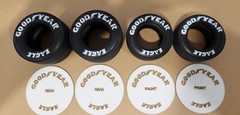 1/12 Beemax Platz Lotus 99T Goodyear Eagle Tyre Tire Stencils Templates